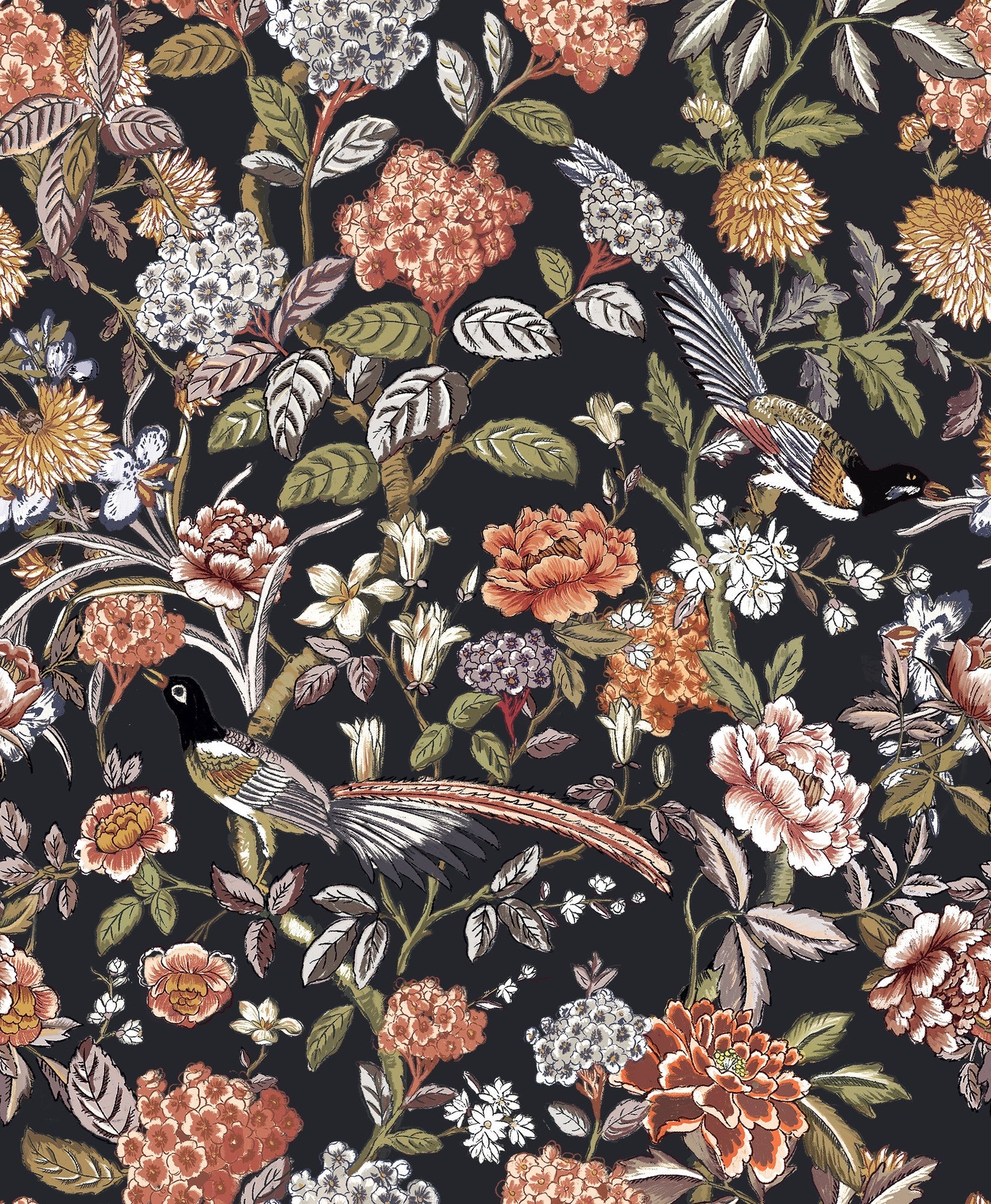 A00205 Mercedes Azabache Feria Wallpaper by Coordonné