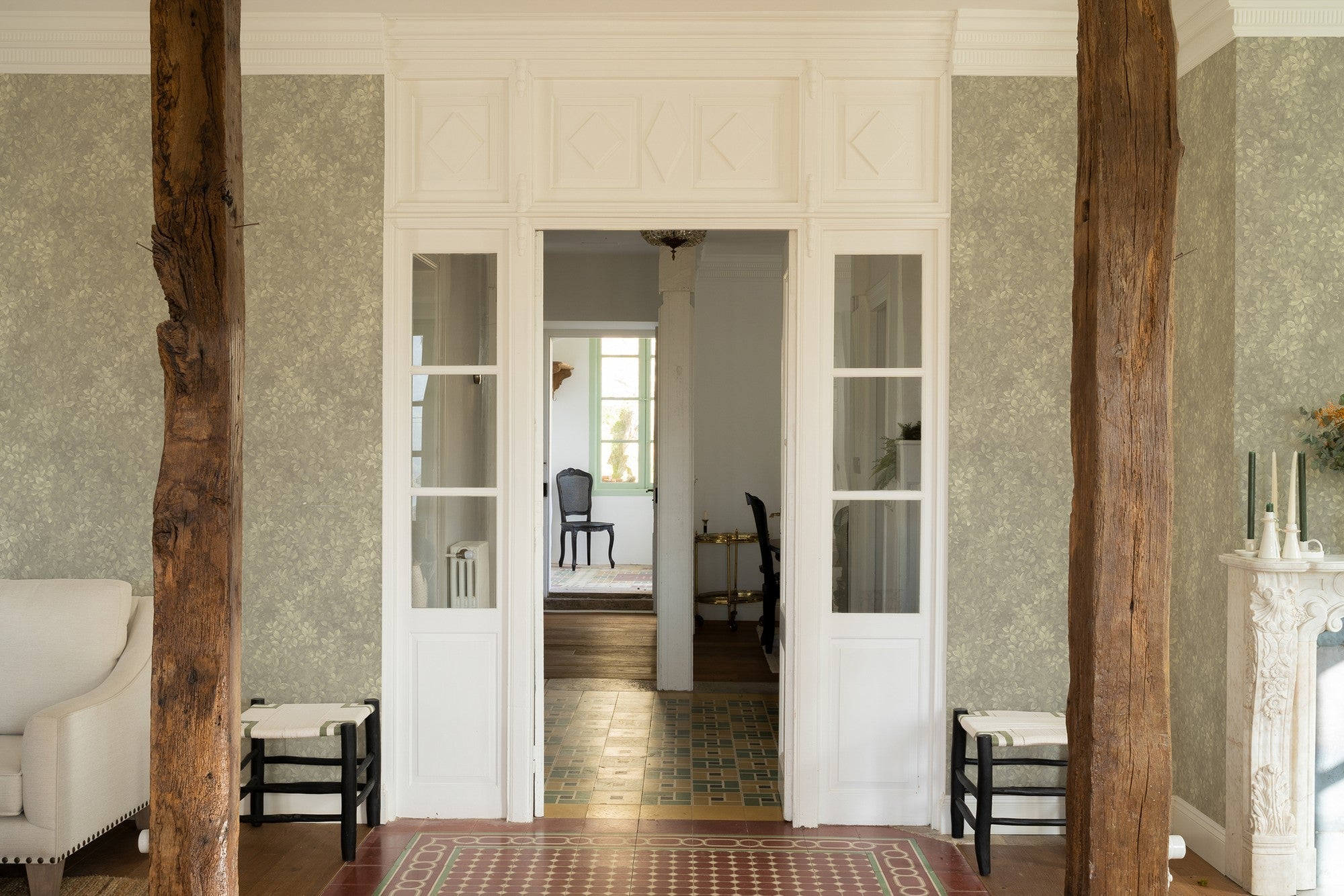 A00215 Marta Vainilla Feria Wallpaper by Coordonné