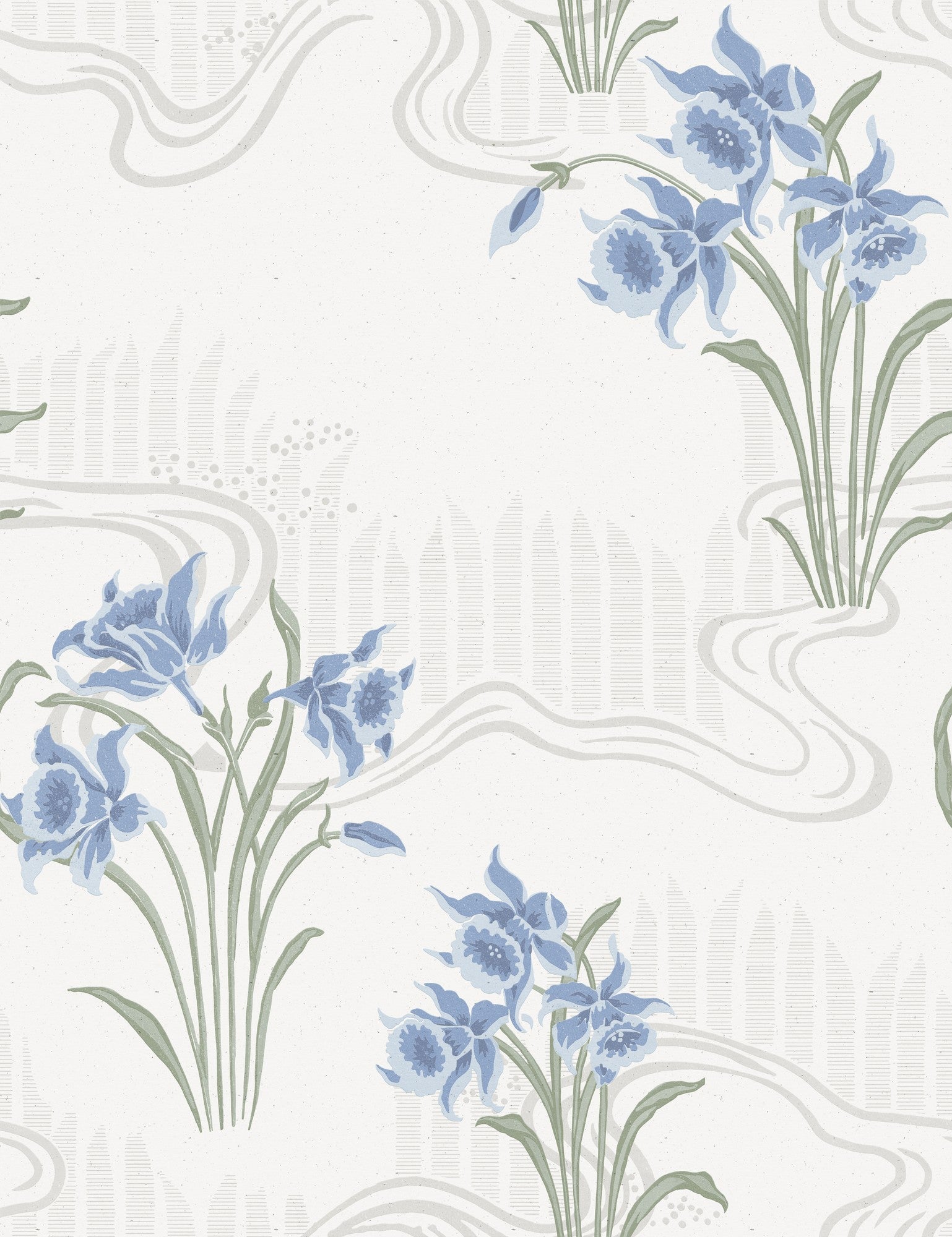 A00233 Candela Índigo Feria Wallpaper by Coordonné