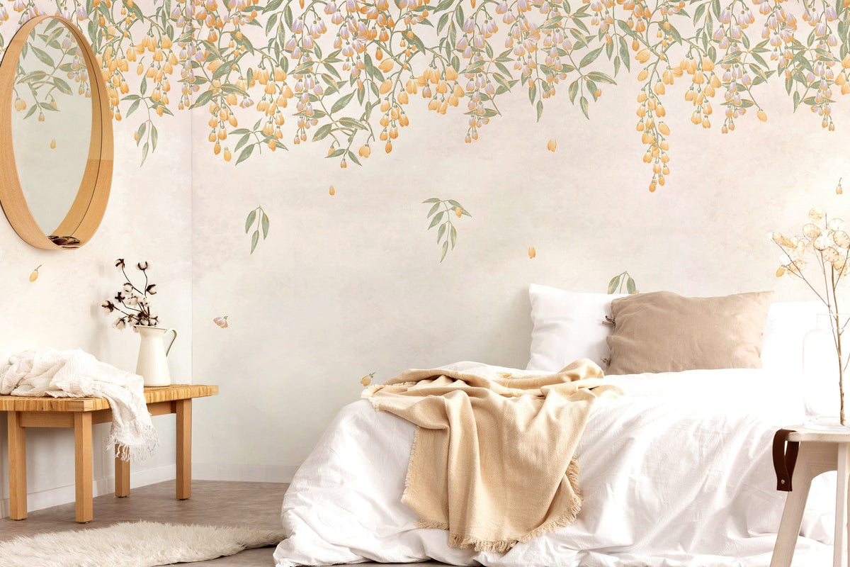 A00260 Manuela Cúrcuma Random Chinoiseries II Mural by Coordonné (400x280cm)