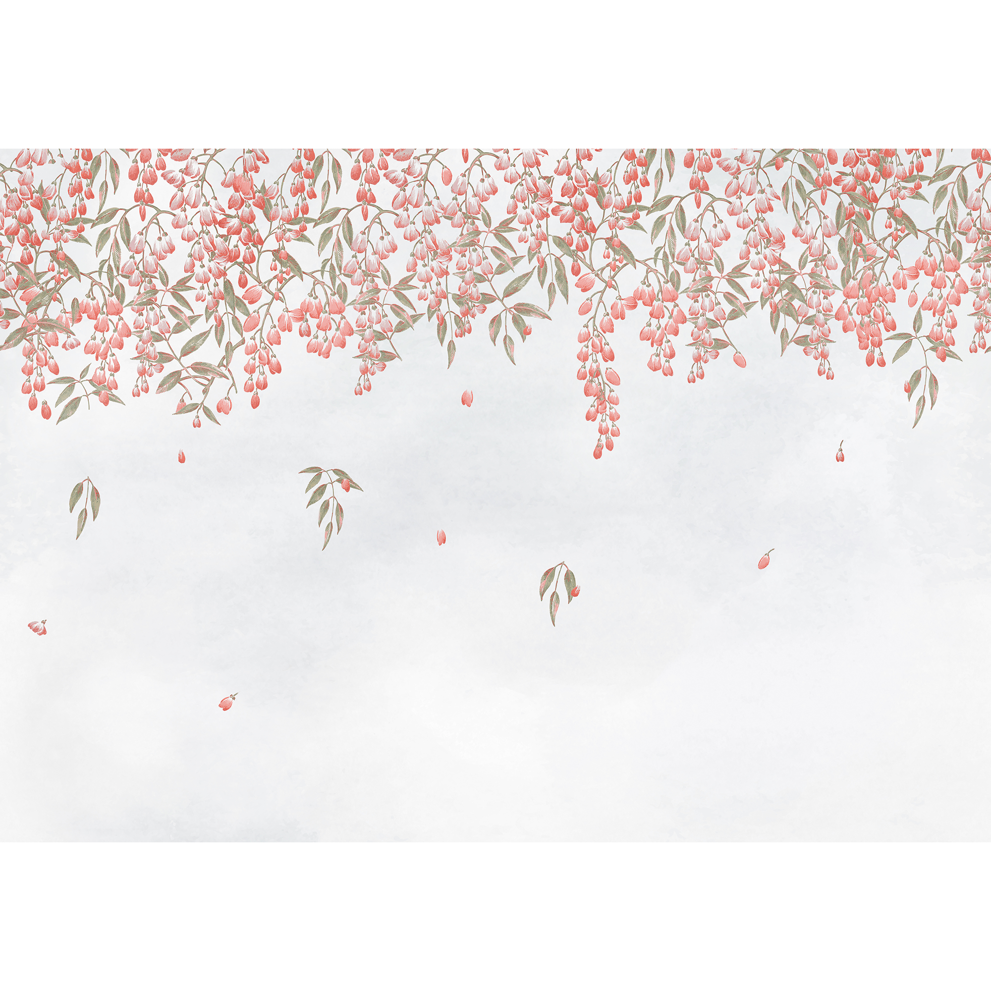 Manuela Carmesí Random Chinoiseries II Mural by Coordonné (400x280cm)