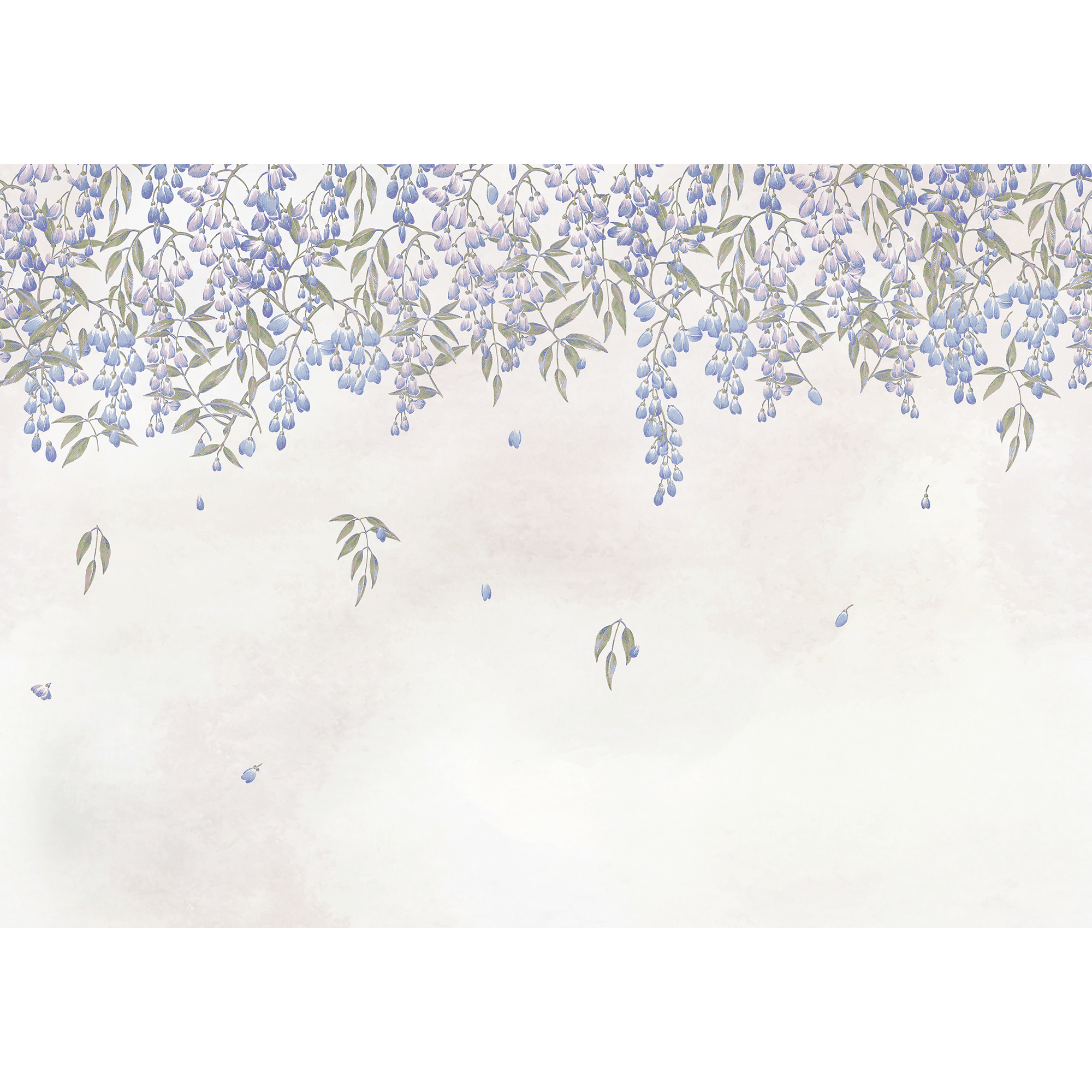 Manuela Índigo Random Chinoiseries II Mural by Coordonné (400x280cm)