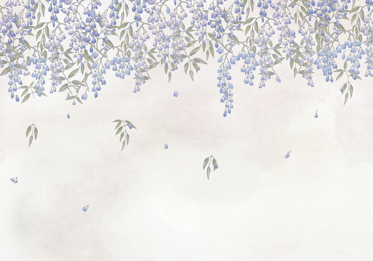 A00263 Manuela Índigo Random Chinoiseries II Mural by Coordonné (400x280cm)