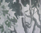 A00304 Minerva Swan, Blanco, Verde Linen Aracne Mural by Coordonné