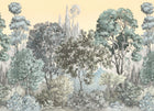 A00305 Minerva Vainilla Linen Aracne Mural by Coordonné