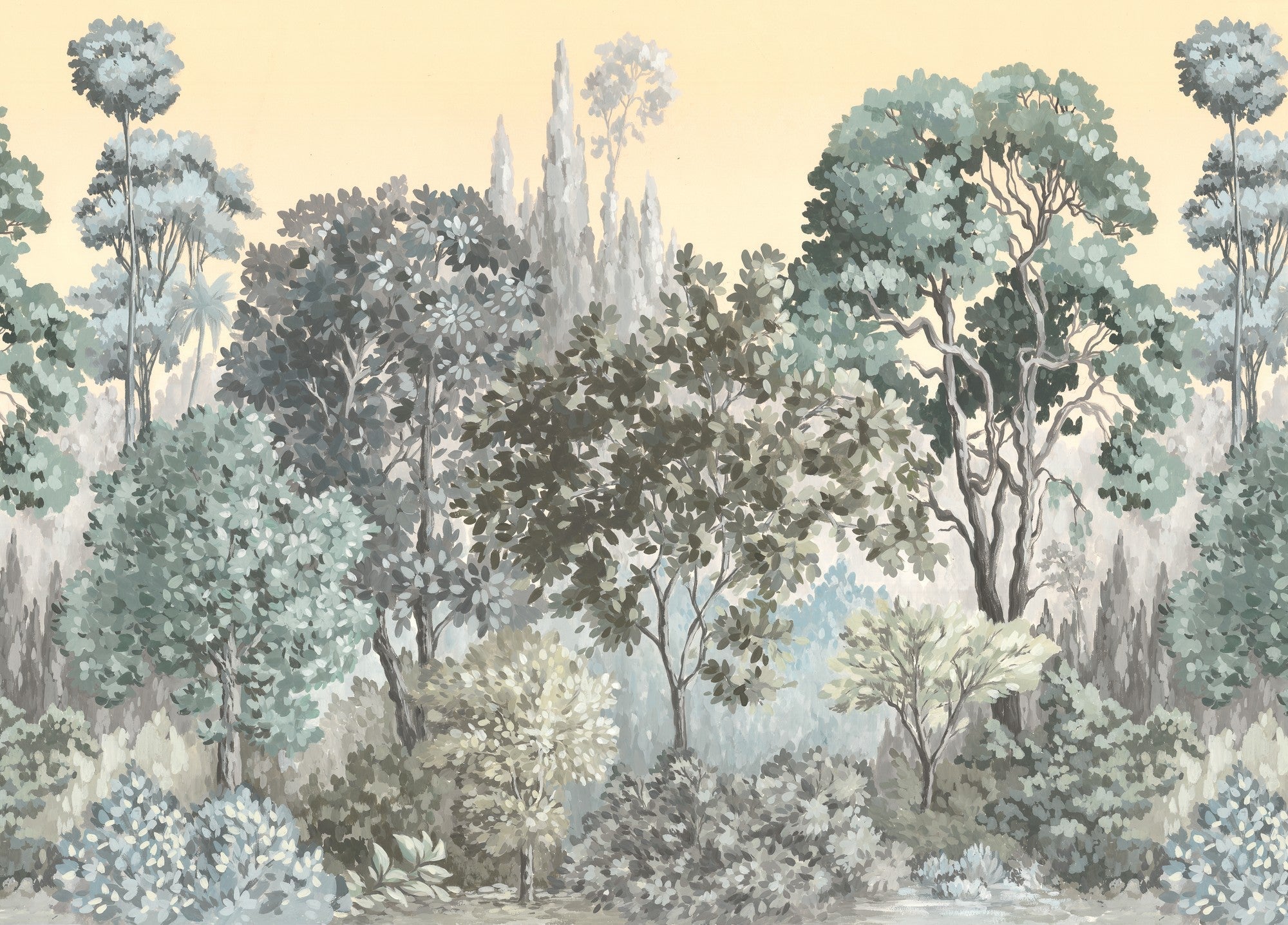 A00305 Minerva Vainilla Linen Aracne Mural by Coordonné