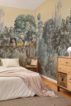 A00305 Minerva Vainilla Linen Aracne Mural by Coordonné