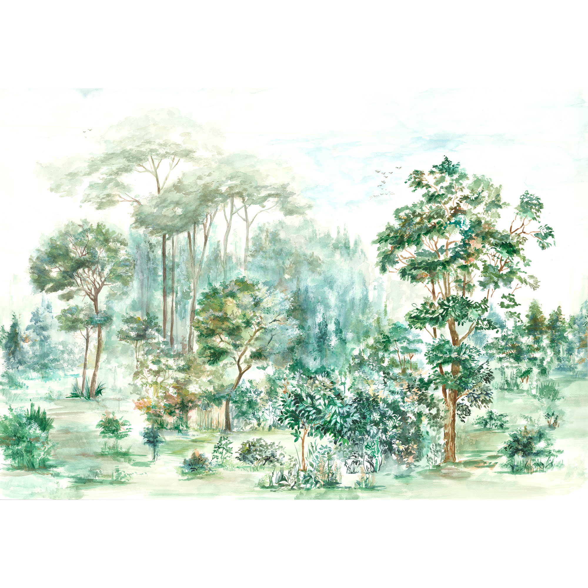 Ovidio Spring Random Chinoiseries II Mural by Coordonné (400x280cm)