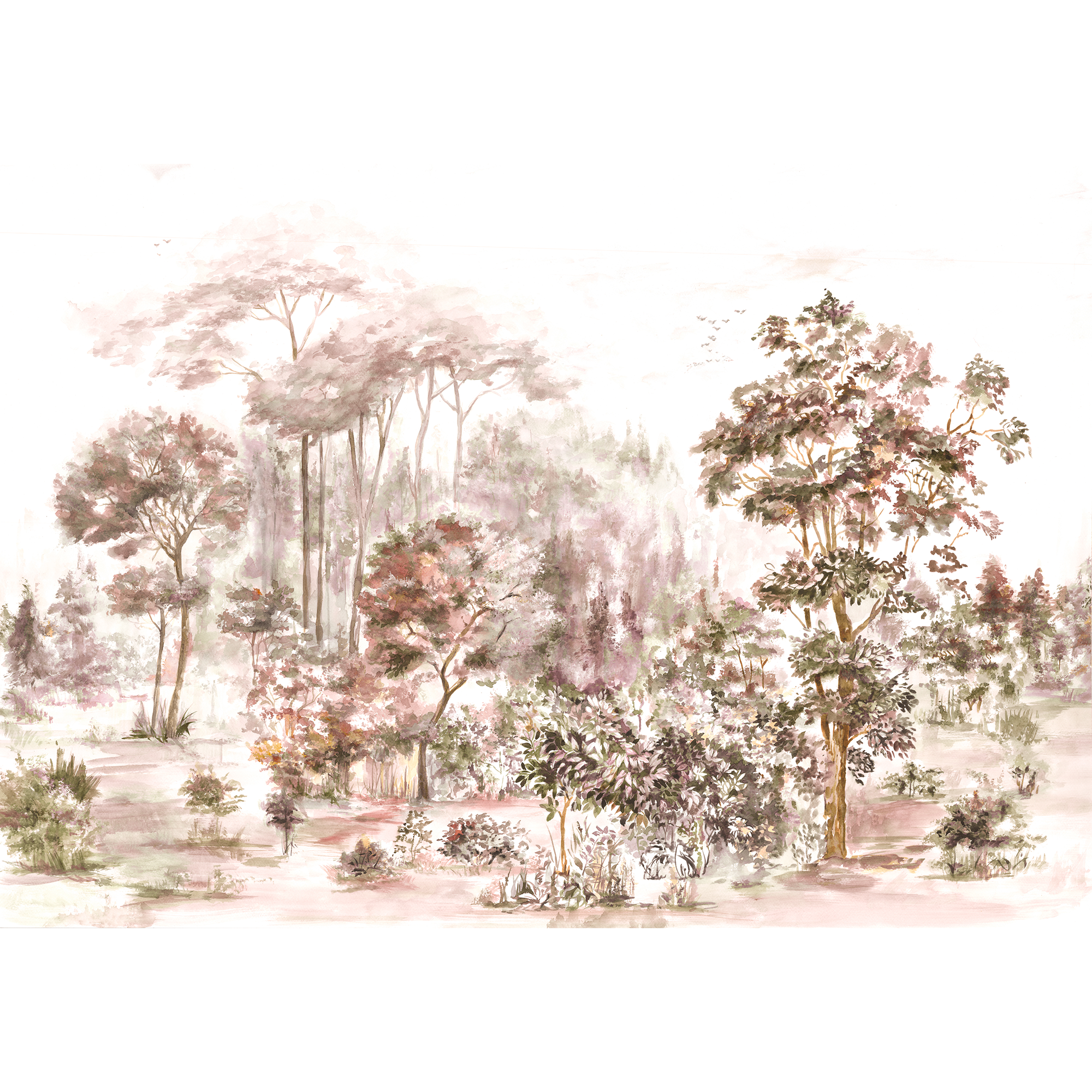 Ovidio Autum Random Chinoiseries II Mural by Coordonné (400x280cm)