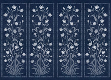 A00308 Daffodils Galaxy, Azul Oscuro Linen Aracne Mural by Coordonné