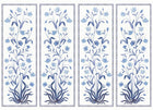 A00309 Daffodils Swan, Blanco Linen Aracne Mural by Coordonné