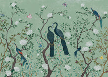 A00310 Edo Aqua Linen Aracne Mural by Coordonné