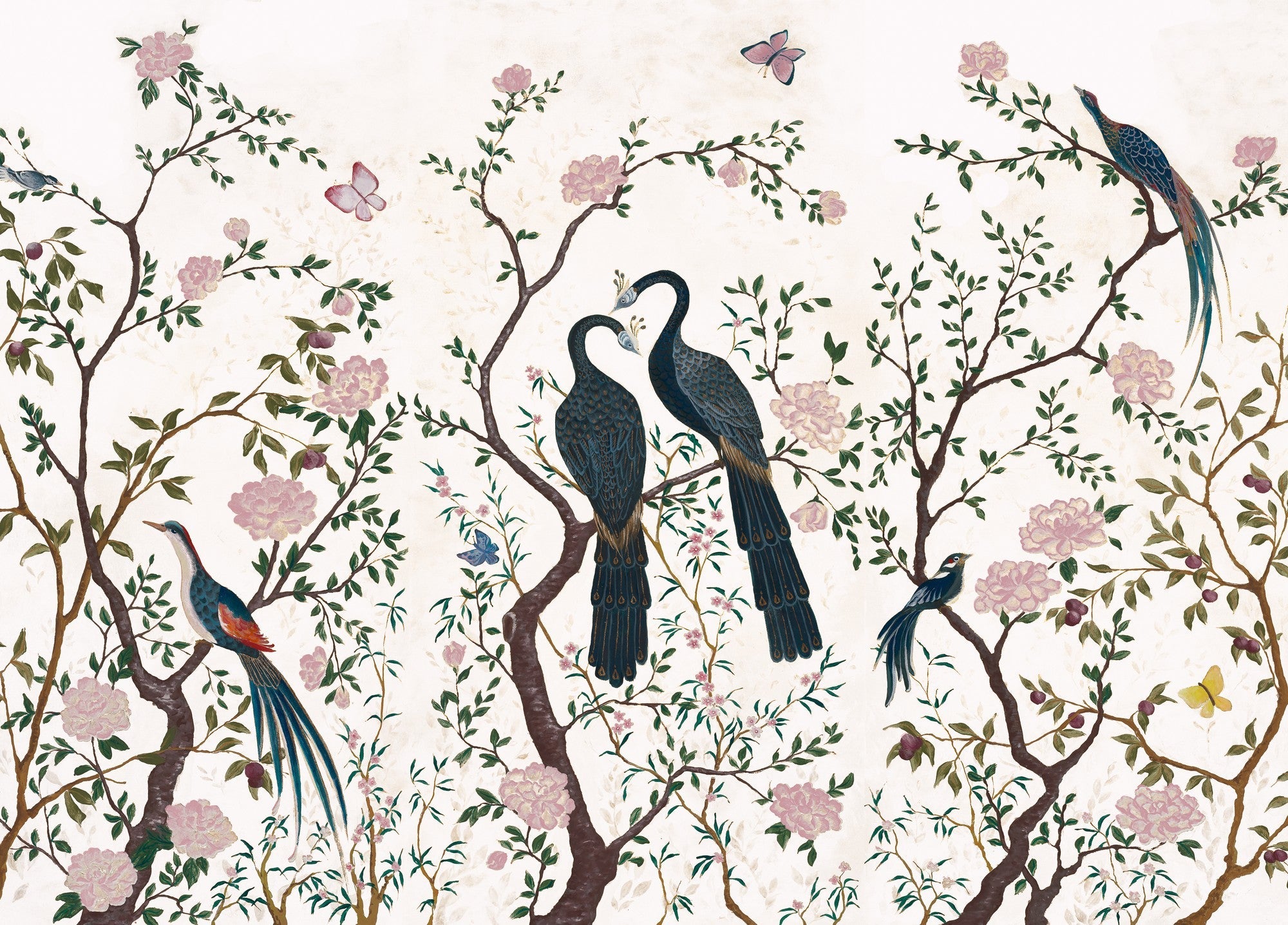 A00311 Edo Swan Linen Aracne Mural by Coordonné