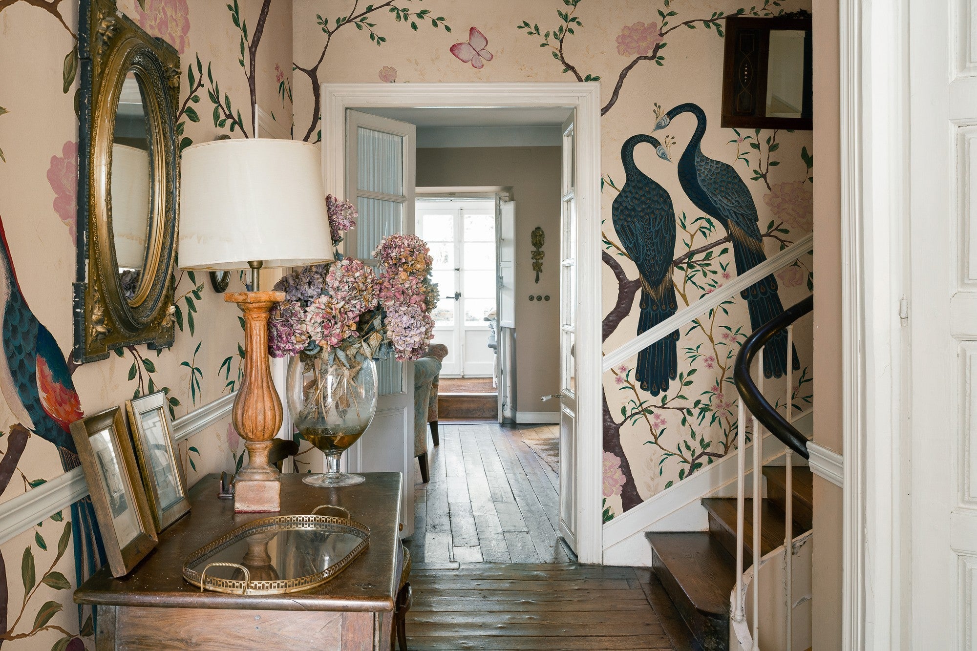 A00311 Edo Swan Linen Aracne Mural by Coordonné