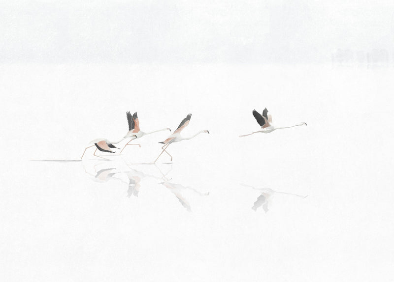 A00316 Doñana Swan Linen Aracne Mural by Coordonné