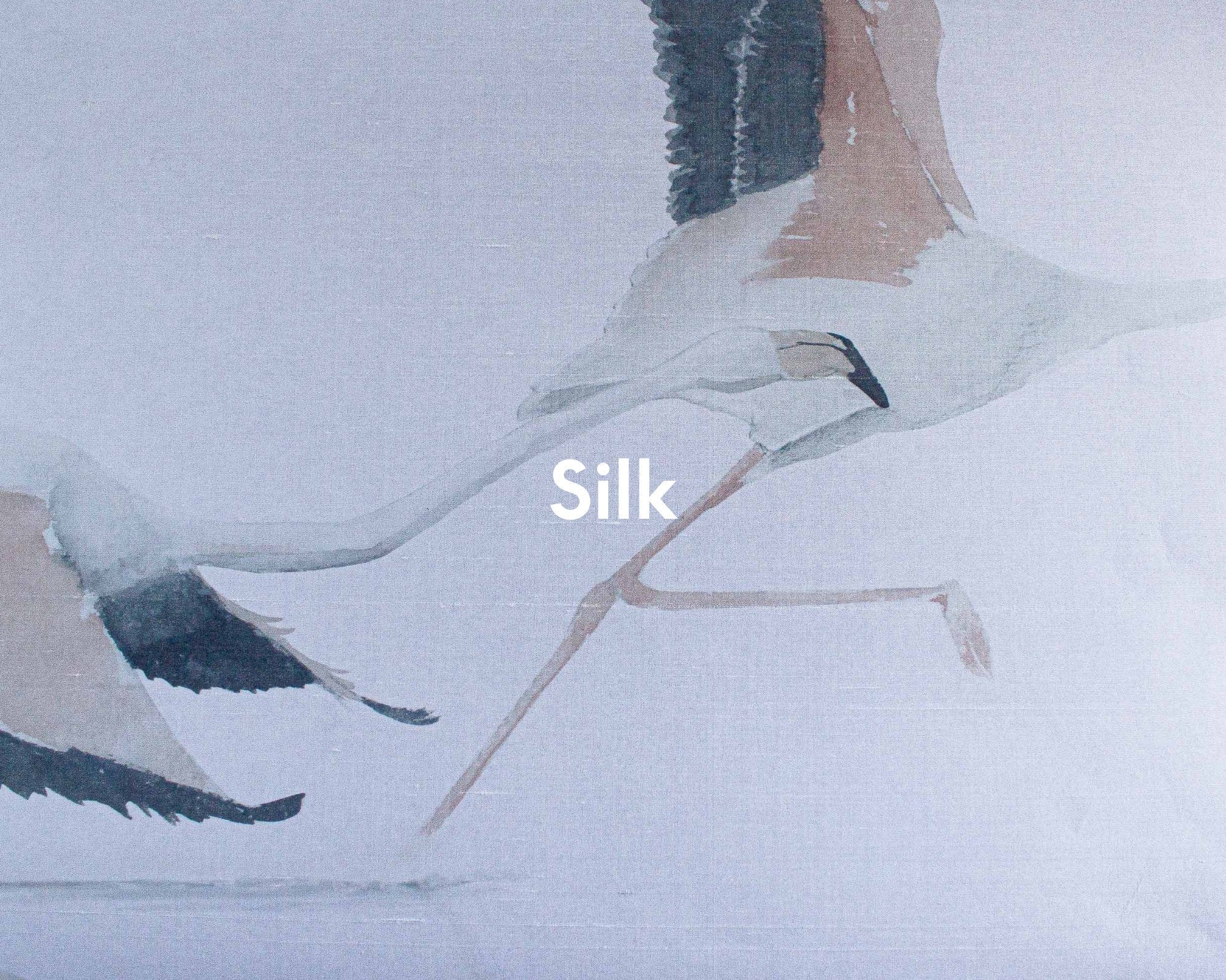 A00316 Doñana Swan Linen Aracne Mural by Coordonné