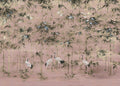 Garzas Nude,Rosa Linen Aracne Mural by Coordonné