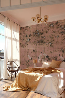 A00319 Garzas Nude,Rosa Linen Aracne Mural by Coordonné
