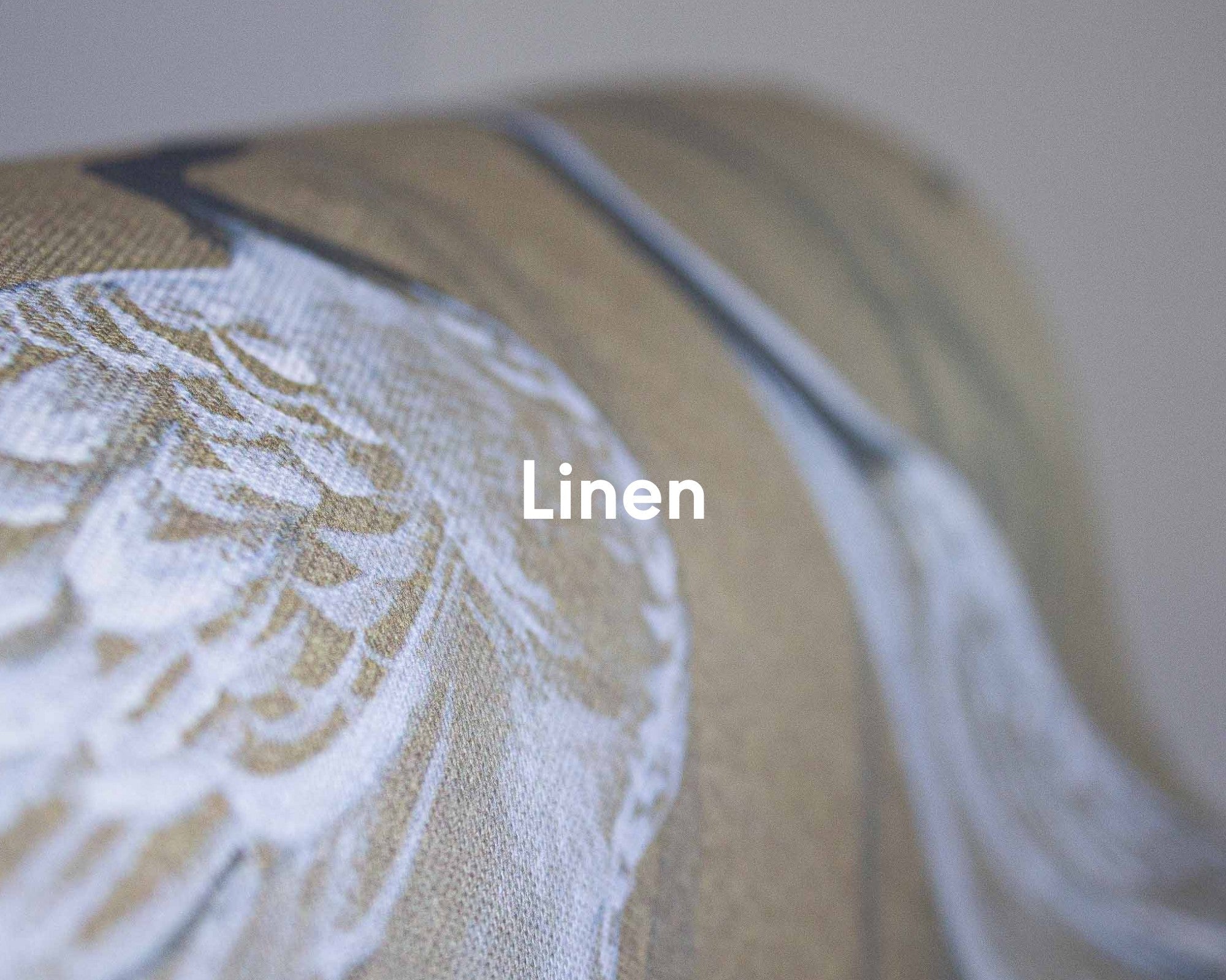 A00320 Garzas Ocher Linen Aracne Mural by Coordonné
