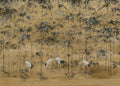 Garzas Ocher Linen Aracne Mural by Coordonné