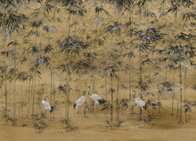 A00320 Garzas Ocher Linen Aracne Mural by Coordonné