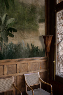 A00322 Kodo Sage Linen Aracne Mural by Coordonné