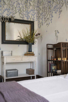 A00324 Manuela Lilac Linen Aracne Mural by Coordonné