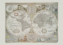 A00325 Historical Map Papyrus Linen Aracne Mural by Coordonné