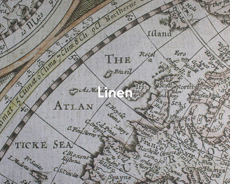 A00325 Historical Map Papyrus Linen Aracne Mural by Coordonné