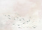 A00326 Koi Swan Linen Aracne Mural by Coordonné