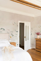 A00326 Koi Swan Linen Aracne Mural by Coordonné