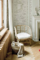 A00327 Zeus Graphite Linen Aracne Mural by Coordonné