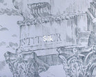 A00329 Ruins Graphite Linen Aracne Mural by Coordonné
