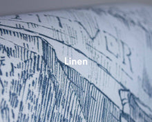 A00330 Ruins Cobalt Linen Aracne Mural by Coordonné