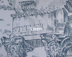 A00330 Ruins Cobalt Linen Aracne Mural by Coordonné