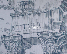A00330 Ruins Cobalt Linen Aracne Mural by Coordonné