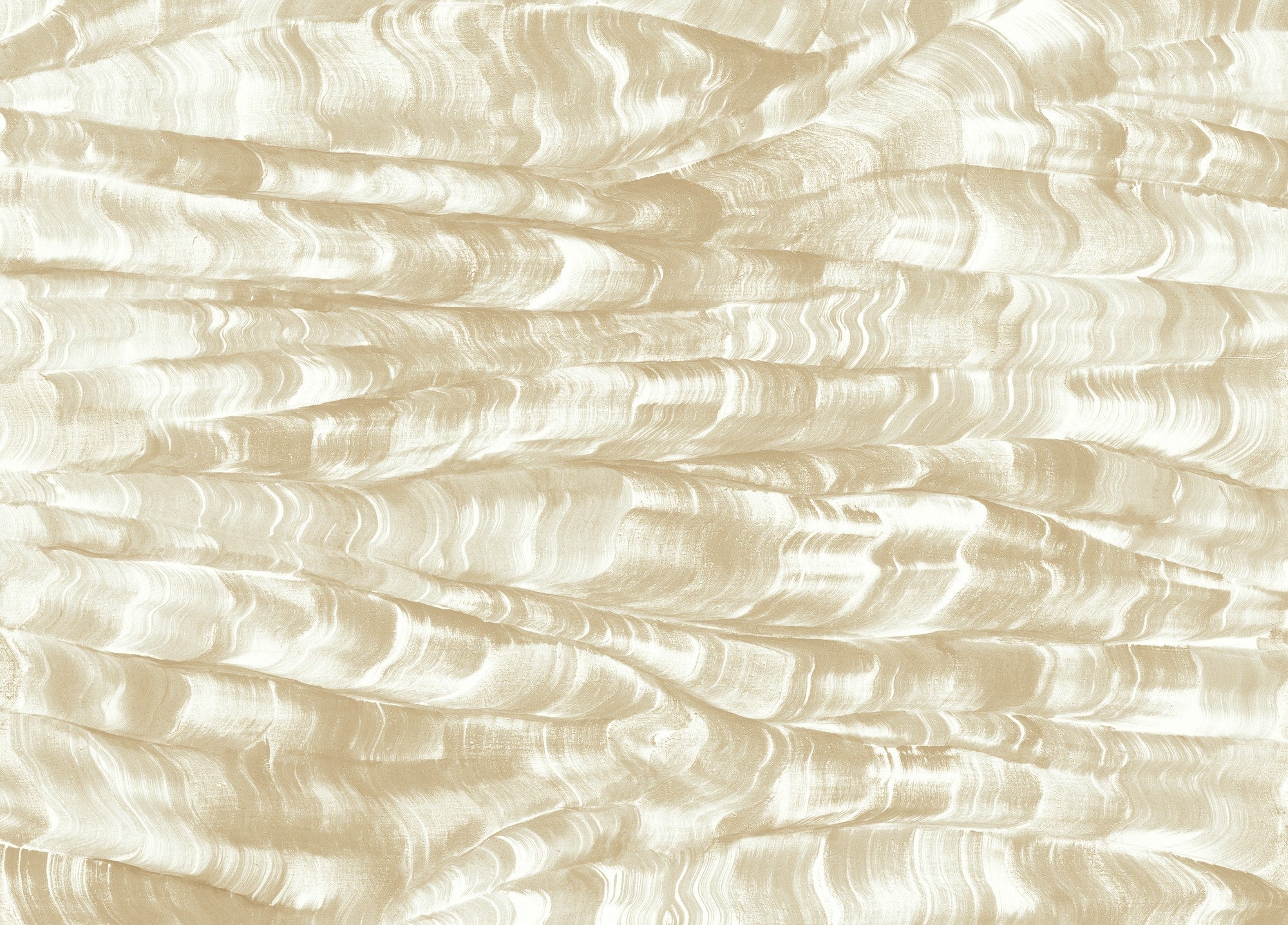 A00332 Sand Waves Swan/Gold Linen Aracne Mural by Coordonné