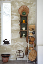 A00332 Sand Waves Swan/Gold Linen Aracne Mural by Coordonné