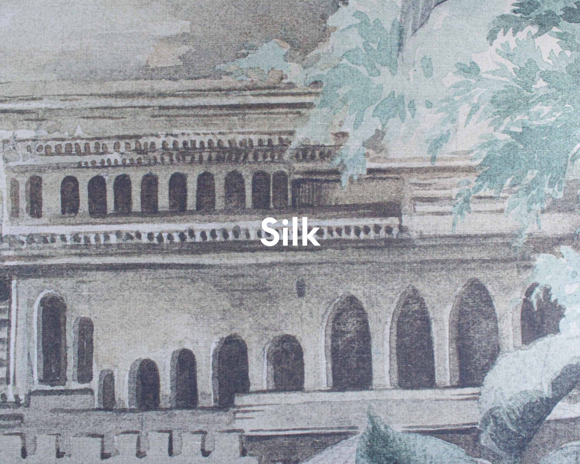 A00333 Taj Mahal Spring Linen Aracne Mural by Coordonné