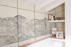 A00335 Waves Papyrus Linen Aracne Mural by Coordonné