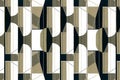 Pythagoras Khaki Linen Aracne Mural by Coordonné