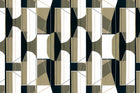 A00340 Pythagoras Khaki Linen Aracne Mural by Coordonné