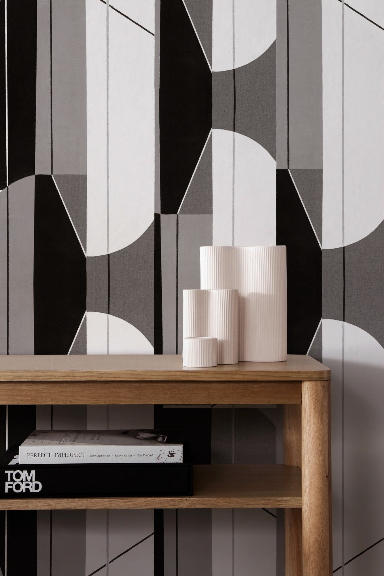 A00341 Pythagoras Silver Linen Aracne Mural by Coordonné