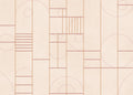 Modular Peony Linen Aracne Mural by Coordonné