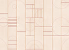 A00342 Modular Peony Linen Aracne Mural by Coordonné