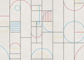 Modular Cmyk Linen Aracne Mural by Coordonné