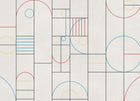 A00343 Modular Cmyk Linen Aracne Mural by Coordonné