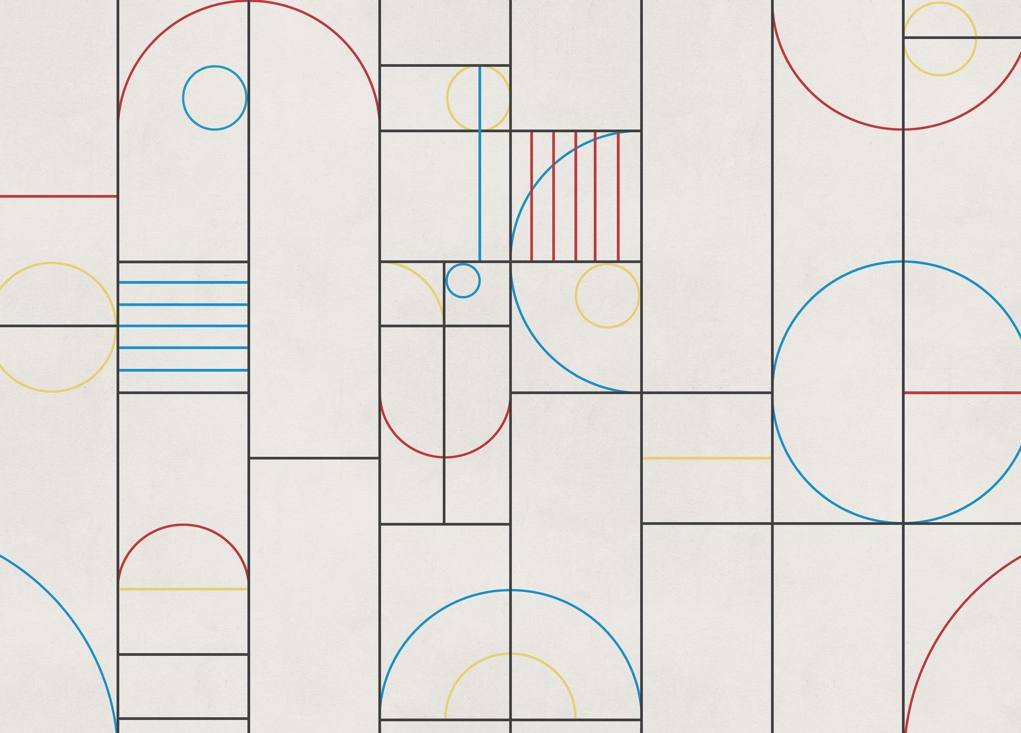 A00343 Modular Cmyk Linen Aracne Mural by Coordonné