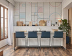 A00343 Modular Cmyk Linen Aracne Mural by Coordonné