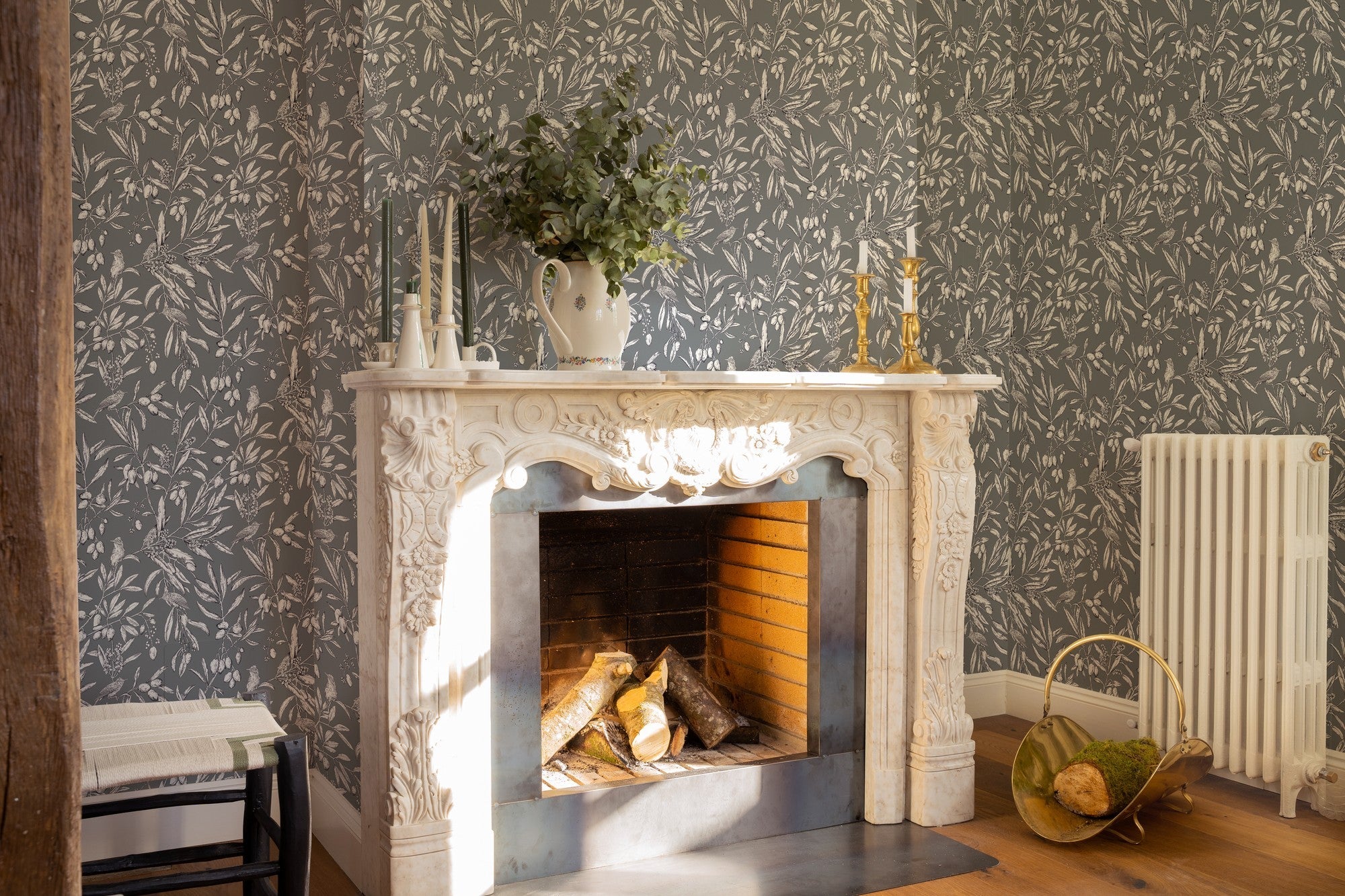 A00501 Aceituna Celadon Olivar Wallpaper by Coordonné